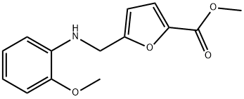 5-[(2-METHOXY-PHENYLAMINO)-METHYL]-FURAN-2-CARBOXYLIC ACID METHYL ESTER Struktur