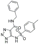 N-BENZYL-5-{[(4-METHYLPHENYL)SULFONYL]AMINO}-1H-1,2,3-TRIAZOLE-4-CARBOXAMIDE Struktur