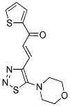 (2E)-3-(5-MORPHOLIN-4-YL-1,2,3-THIADIAZOL-4-YL)-1-THIEN-2-YLPROP-2-EN-1-ONE Struktur