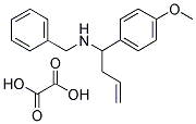 BENZYL-[1-(4-METHOXY-PHENYL)-BUT-3-ENYL]-AMINE OXALATE Struktur