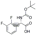 (S)-TERT-BUTOXYCARBONYLAMINO-(2,3-DIFLUORO-PHENYL)-ACETIC ACID Struktur