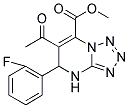 METHYL 6-ACETYL-5-(2-FLUOROPHENYL)-4,5-DIHYDROTETRAZOLO[1,5-A]PYRIMIDINE-7-CARBOXYLATE Struktur