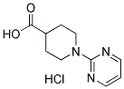 1-(PYRIMIDIN-2-YL)PIPERIDINE-4-CARBOXYLIC ACID HYDROCHLORIDE Struktur