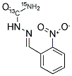 2-NITROBENZALDEHYDE SEMICARBAZONE-13C, 15N2 Struktur