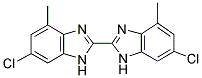 6,6'-DICHLORO-4,4'-DIMETHYL-1H,1'H-[2,2']BIBENZOIMIDAZOLYL Struktur