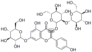 KAEMPFEROL-3-O-SOPHOROSIDE-7-O-GLUCOSIDE Struktur