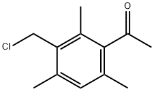 1-[3-(CHLOROMETHYL)-2,4,6-TRIMETHYLPHENYL]ETHANONE Struktur