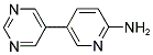 5-(5-PYRIMIDINYL)-2-PYRIDINAMINE Struktur