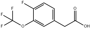 4-FLUORO-3-(TRIFLUOROMETHOXY)PHENYLACETIC ACID Struktur