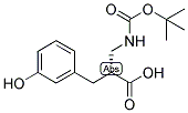 (R)-2-(TERT-BUTOXYCARBONYLAMINO-METHYL)-3-(3-HYDROXY-PHENYL)-PROPIONIC ACID Struktur