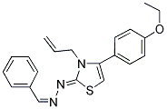 BENZALDEHYDE [(2Z)-3-ALLYL-4-(4-ETHOXYPHENYL)-1,3-THIAZOL-2(3H)-YLIDENE]HYDRAZONE Structure