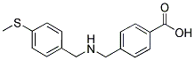 4-(((4-(METHYLTHIO)BENZYL)AMINO)METHYL)BENZOIC ACID Struktur