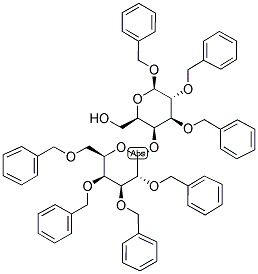 BENZYL 4-O-(2,3,4,6-TETRA-O-BENZYL ALPHA-D-GALACTOPYRANOSYL)-2,3-DI-O-BENZYL-BETA-D-GALACTOPYRANOSIDE Struktur