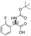 (R)-TERT-BUTOXYCARBONYLAMINO-(2-FLUORO-PHENYL)-ACETIC ACID Struktur