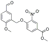 METHYL 4-[(5-FORMYL-2-METHOXYBENZYL)OXY]-3-NITROBENZOATE Struktur