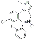 8-CHLORO-6-(2-FLUOROPHENYL)-1-METHYL-4H-IMIDAZO[1,5-A][1,4]BENZODIAZEPINE 5-OXIDE Struktur