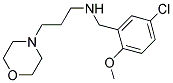 N-(5-CHLORO-2-METHOXYBENZYL)-3-MORPHOLIN-4-YLPROPAN-1-AMINE Struktur