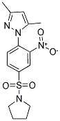 3,5-DIMETHYL-1-[2-NITRO-4-(PYRROLIDINE-1-SULFONYL)-PHENYL]-1H-PYRAZOLE Struktur