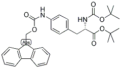 N-BOC-4-FMOC-AMINO-L-PHENYLALANINE-T-BUTYL ESTER Struktur