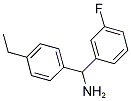 (4-ETHYLPHENYL)(3-FLUOROPHENYL)METHYLAMINE Struktur