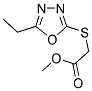 METHYL [(5-ETHYL-1,3,4-OXADIAZOL-2-YL)SULFANYL]ACETATE Struktur