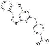 4-CHLORO-2-(4-NITROBENZYL)-5-PHENYLTHIENO[2,3-D]PYRIMIDINE Struktur