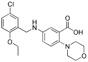 5-[(5-CHLORO-2-ETHOXYBENZYL)AMINO]-2-MORPHOLIN-4-YLBENZOIC ACID Struktur