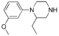 2-ETHYL-1-(3-METHOXYPHENYL)PIPERAZINE Struktur