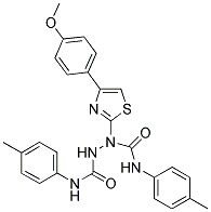 N~1~-(4-METHYLPHENYL)-1-[4-(4-METHOXYPHENYL)-1,3-THIAZOL-2-YL]-N~2~-(4-METHYLPHENYL)-1,2-HYDRAZINEDICARBOXAMIDE Struktur