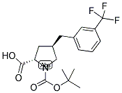 BOC-(R)-GAMMA-(3-TRIFLUOROMETHYL-BENZYL)-L-PROLINE Struktur