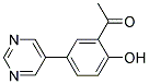 1-[2-HYDROXY-5-(5-PYRIMIDINYL)PHENYL]ETHANONE Struktur