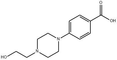 4-[4-(2-HYDROXY-ETHYL)-PIPERAZIN-1-YL]-BENZOIC ACID Struktur