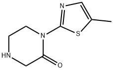 1-(5-METHYL-THIAZOL-2-YL)-PIPERAZIN-2-ONE Struktur