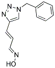 (1E,2E)-3-(1-BENZYL-1H-1,2,3-TRIAZOL-4-YL)ACRYLALDEHYDE OXIME Struktur