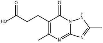 3-(2,5-DIMETHYL-7-OXO-4,7-DIHYDRO-[1,2,4]-TRIAZOLO[1,5-A]PYRIMIDIN-6-YL)-PROPIONIC ACID Struktur