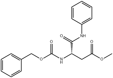 (S)-3-BENZYLOXYCARBONYLAMINO-N-PHENYL-SUCCINAMIC ACID METHYL ESTER Struktur