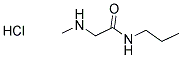 2-(METHYLAMINO)-N-PROPYLACETAMIDE HYDROCHLORIDE Struktur