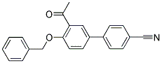 3'-ACETYL-4'-(BENZYLOXY)[1,1'-BIPHENYL]-4-CARBONITRILE Struktur