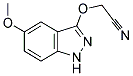 2-(5-METHOXY-1H-INDAZOL-3-YLOXY)ACETONITRILE Struktur