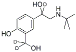 ALBUTEROL-D3 (3-HYDROXYMETHYL-D2, ALPHA-D1) Struktur