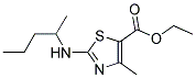 ETHYL 4-METHYL-2-[(1-METHYLBUTYL)AMINO]-1,3-THIAZOLE-5-CARBOXYLATE Struktur