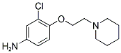 3-CHLORO-4-[2-(1-PIPERIDINYL)ETHOXY]PHENYLAMINE Struktur