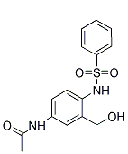 N-[3-HYDROXYMETHYL-4-(TOLUENE-4-SULFONYLAMINO)-PHENYL]-ACETAMIDE Struktur