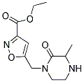 5-(3-METHYL-2-OXO-PIPERAZIN-1-YLMETHYL)-ISOXAZOLE-3-CARBOXYLIC ACID ETHYL ESTER Struktur