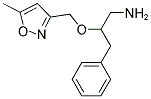 2-[(5-METHYL-3-ISOXAZOLYL)METHOXY]-3-PHENYL-1-PROPANAMINE Struktur