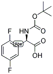 (R)-TERT-BUTOXYCARBONYLAMINO-(2,5-DIFLUORO-PHENYL)-ACETIC ACID Struktur