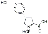 (+/-)-TRANS-4-(4-PYRIDINYL)PYRROLIDINE-3-CARBOXYLIC ACID DIHYDROCHLORIDE Struktur