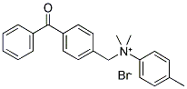 N-(4-[BENZOYL]BENZYL)-N-(4-TOLYL)-N,N-DIMETHYL AMMONIUM BROMIDE Struktur