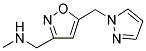 N-METHYL[5-(1H-PYRAZOL-1-YLMETHYL)-3-ISOXAZOLYL]METHANAMINE Struktur