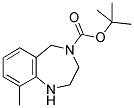 4-BOC-9-METHYL-2,3,4,5-TETRAHYDRO-1H-BENZO[E][1,4]DIAZEPINE Struktur